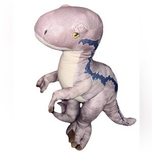 Giant Jurassic World Jurassic Park Jumbo Plush Velociraptor Blue
